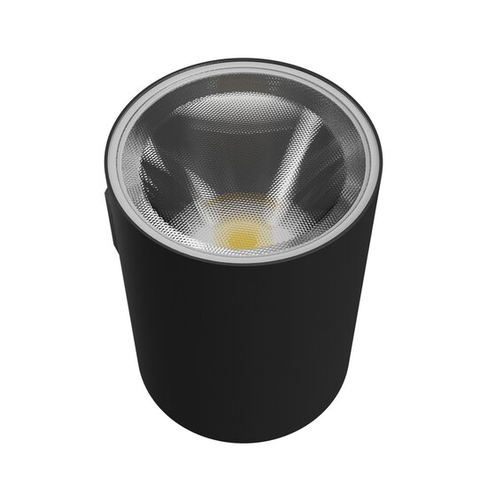 Spectrum LED Spectrum LED TORRE 9W CCT 230V IP54 99x78x114MM BLACK ROUND FACADE LAMP - Perfecte verlichting voor buitenruimtes