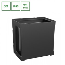 Spectrum LED VERTO SQUARE CUP 10W CCT 230V IP65 160X160X110MM BLACK