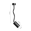 Spectrum LED Spectrum LED VARIOSA FLEXI GU10 BASE 230V IP20 55x100x410MM BLACK ROUND - Perfecte verlichting voor elke ruimte