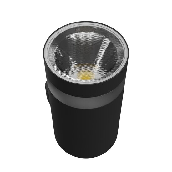 Spectrum LED Spectrum LED TORRE RING 9W CCT 230V IP54 99x78x156MM BLACK ROUND FACADE LAMP - Ideal for outdoor lighting