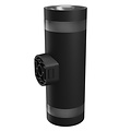 Spectrum LED Spectrum LED TORRE RING 18W CCT 230V IP54 99x78x244MM BLACK ROUND FACADE LAMP - Perfect voor buitenverlichting