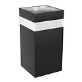 Spectrum LED Spectrum LED TORRE RING 9W CCT 230V IP54 99x78x156MM BLACK SQUARE FACADE LAMP - Perfect voor stijlvolle buitenverlichting