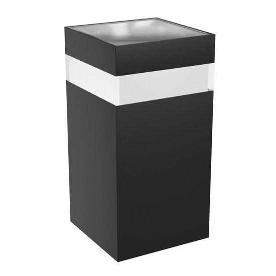Spectrum LED Spectrum LED TORRE RING 9W CCT 230V IP54 99x78x156MM BLACK SQUARE FACADE LAMP - Perfect voor stijlvolle buitenverlichting