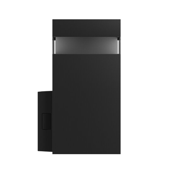 Spectrum LED TORRE RING 9W CCT 230V IP54 99x78x156MM BLACK SQUARE FACADE LAMP - Perfect voor stijlvolle buitenverlichting
