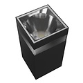 Spectrum LED TORRE RING 9W CCT 230V IP54 99x78x156MM BLACK SQUARE FACADE LAMP - Perfect voor stijlvolle buitenverlichting