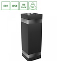 Spectrum LED Spectrum LED TORRE RING 18W CCT 230V IP54 99x78x240MM BLACK SQUARE FACADE LAMP - Perfect voor moderne buitenverlichting