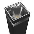 Spectrum LED Spectrum LED TORRE RING 18W CCT 230V IP54 99x78x240MM BLACK SQUARE FACADE LAMP - Perfect voor moderne buitenverlichting