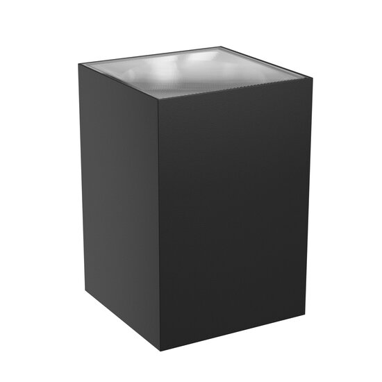 Spectrum LED Spectrum LED TORRE 9W CCT 230V IP54 99x78x117MM BLACK SQUARE FACADE LAMP - Perfect voor stijlvolle buitenverlichting