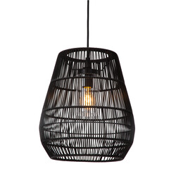 OUTLET - LUCIDE NERIDA - Außenpendelleuchte - Ø 35 cm - 1xE27 - Schwarz