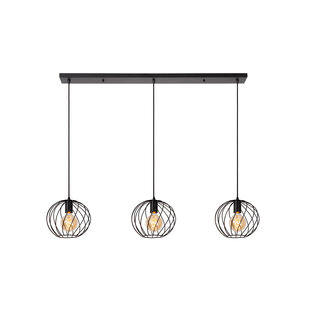 LUCIDE DANZA - Pendant Lamp - 3xE27 - Black