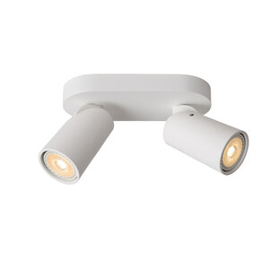 LUCIDE XYRUS - Foco de Techo - LED Dim to Warm - GU10 - 2x5W 2200K/3000K - Blanco