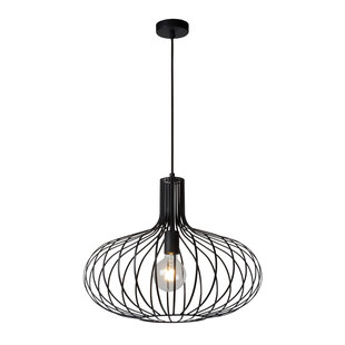 LUCIDE MANUELA - Hanglamp - Ø 50 cm - 1xE27 - Zwart