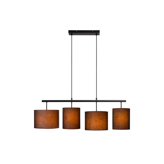 LUCIDE LUCIDE MAYA - Lámpara Colgante - 4xE27 - Negra - Crea un ambiente acogedor en tu hogar