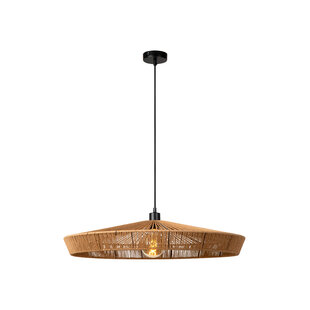 LUCIDE YUNKAI - Lámpara Colgante - Ø 70 cm - 1xE27 - Natural