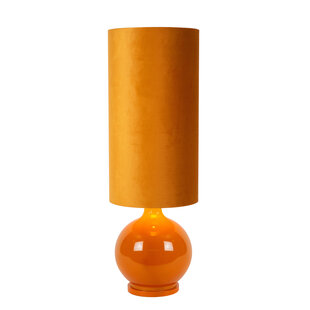 LUCIDE ESTERAD - Lámpara de pie - Ø 34 cm - 1xE27 - Amarillo Mostaza