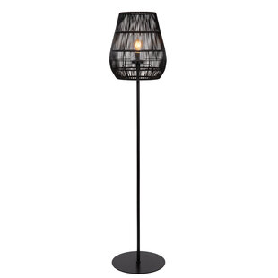 LUCIDE NERIDA - Lámpara de Pie Exterior - Ø 35 cm - 1xE27 - IP44 - Negra