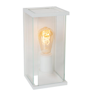 LUCIDE CLAIRE - Outdoor Wall Lamp - 1xE27 - IP54 - White