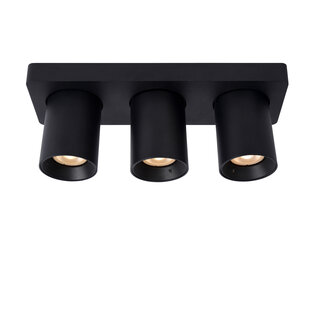 LUCIDE NIGEL - Deckenstrahler - LED Dim to Warm - GU10 - 3x5W 2200K/3000K - Schwarz