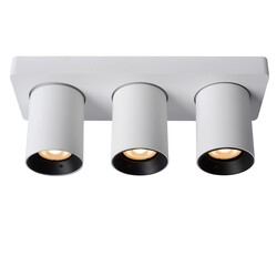 LUCIDE NIGEL - Deckenstrahler - LED Dim to Warm - GU10 - 3x5W 2200K/3000K - Weiß
