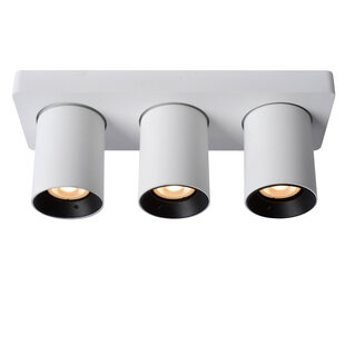 LUCIDE NIGEL - Deckenstrahler - LED Dim to Warm - GU10 - 3x5W 2200K/3000K - Weiß