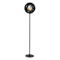 LUCIDE HANNELORE - Floor Lamp - Ø 40 cm - 1xE27 - Black