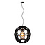 LUCIDE LUCIDE HANNELORE - Lámpara Colgante - Ø 40 cm - 1xE27 - Negra - Perfecta para crear un ambiente acogedor en interiores