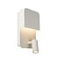 LUCIDE LUCIDE BOXER - Nachttischlampe - LED - 3000K - Ideal für Gemütliches Licht mit USB-Ladeanschluss