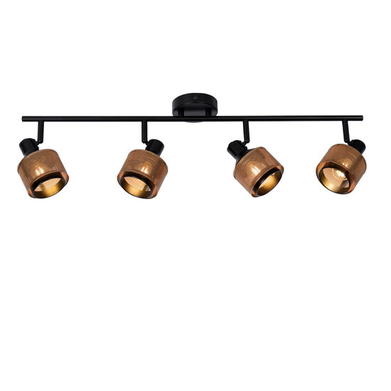 LUCIDE LUCIDE RAFA - Ceiling Spot - 4xE14 - Black - Perfect lighting for any room