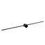 LUCIDE LUCIDE MIZAR - Applique Salle de Bain - LED - 1x10W 2700K - IP44 - Noir - Éclairage idéal pour votre salle de bain