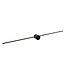 LUCIDE LUCIDE MIZAR - Wandlampe Badezimmer - LED - 1x10W 2700K - IP44 - Schwarz - Perfekte Beleuchtung für Ihr Badezimmer