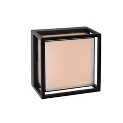 LUCIDE SINGA LED - Wandlamp Buiten - LED - 1x9,6W 3000K - IP54 - Zwart