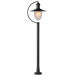 LUCIDE ARUBA - Farola Exterior - 1xE27 - IP44 - Negro