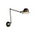 LUCIDE LUCIDE HONORE - Applique - 1xE14 - Brun rouille