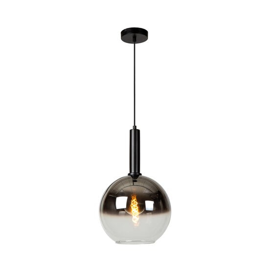 LUCIDE LUCIDE MARIUS - Lámpara Colgante - Ø 30 cm - 1xE27 - Negro - Ideal para crear un ambiente acogedor