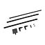 LUCIDE LUCIDE TRACK Starter Set - 1-Phase Rail System / Rail Lighting - 2 Meters - Black - Perfect for Stylish Indoor Lighting
