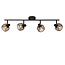 LUCIDE OUTLET - LUCIDE MAREN - Plafondspot - 4xE14 - Zwart - Perfecte verlichting voor elke ruimte