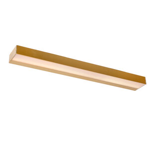OUTLET - LUCIDE ALEXA - Bathroom Wall Lamp - LED - 1x8W 3000K - IP44 - Matte Gold / Brass