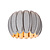 LUCIDE OUTLET - LUCIDE SPENCER - Plafonnière - Ø 30 cm - 1xE27 - Grijs