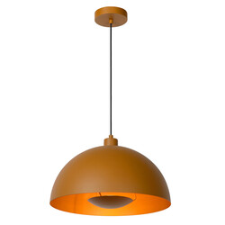 LUCIDE SIEMON - Suspension - Ø 40 cm - 1xE27 - Jaune Moutarde