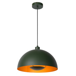 LUCIDE SIEMON - Pendelleuchte - Ø 40 cm - 1xE27 - Grün