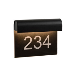 LUCIDE THESI LED - Außenwandleuchte - LED - 1x6W 3000K - Schwarz