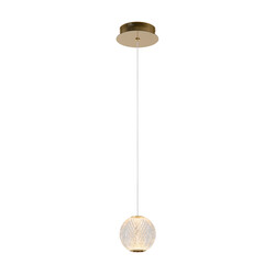 LUCIDE CINTRA - Pendelleuchte - Ø 14 cm - LED - 1x5,7W 2700K - Transparent