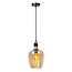 LUCIDE LUCIDE ILONA - Suspension - Ø 22 cm - 1xE27 - Ambre pour un Éclairage Chaleureux