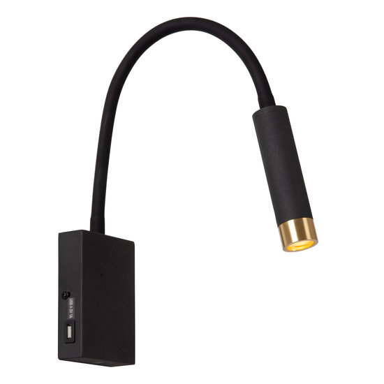 LUCIDE LUCIDE ALEC - Wall Spot - LED - G9 - 1x3W 2700K - Black - Create a cozy ambiance in your interior