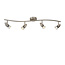 LUCIDE LUCIDE CARO-LED - Ceiling Spot - LED - GU10 - 4x5W 2700K - Matte Chrome - Create a warm atmosphere in your interior