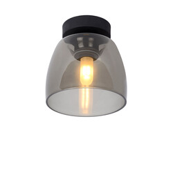 LUCIDE TYLER - Deckenleuchte Badezimmer - Ø 16,1 cm - 1xG9 - IP44 - Schwarz