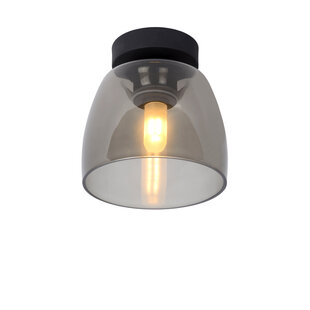 LUCIDE TYLER - Plafonnière Badkamer - Ø 16,1 cm - 1xG9 - IP44 - Zwart