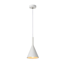 LUCIDE GIPSY - Pendelleuchte - Ø 16,5 cm - 1xE27 - Weiß