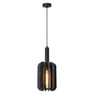 LUCIDE RAFAL - Pendant Lamp - Ø 20 cm - 1xE27 - Grey
