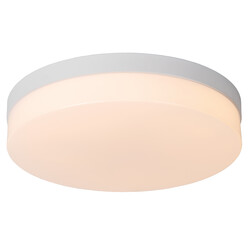 LUCIDE BISKIT - Bathroom Ceiling Light - Ø 34.5 cm - LED - 1x24W 2700K - IP44 - White